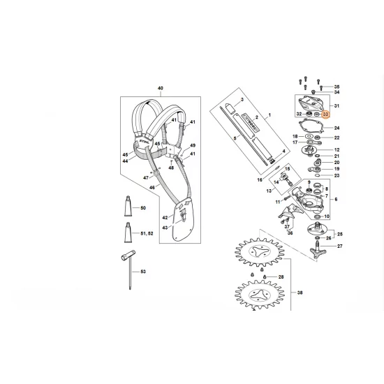 STIHL  Łożysko kulkowe DIN625-608-ZZ 9503 003 9673